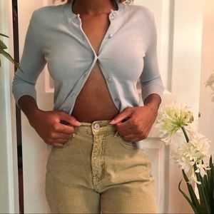 ➕ J Crew Cropped Cardigan Top